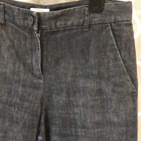 Talbots Petites Stovepipe Dark Denim Jeans Dress Pants 8P PERFECT - Picture 2 of 6